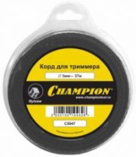 Корд триммерный Champion NYLSAW 3.5мм, туба 42см*17шт. (черный зубчатый)