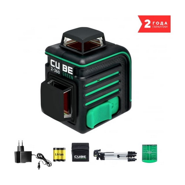 Лазерный уровень ADA Instruments Cube 2-360 Green Professional Edition А00534