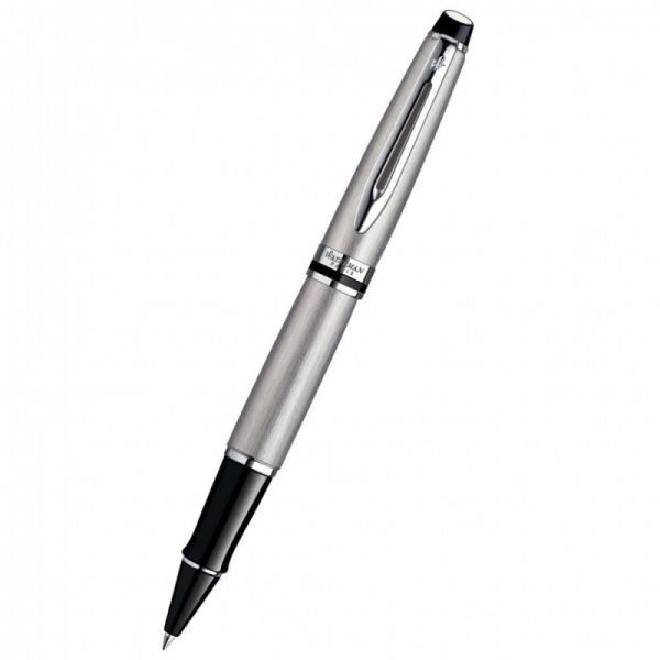 Ручка роллер WATERMAN Expert 3 (S0952080) Stainless Steel CT (F) чернила: черный нержавеющая сталь блестящий хром