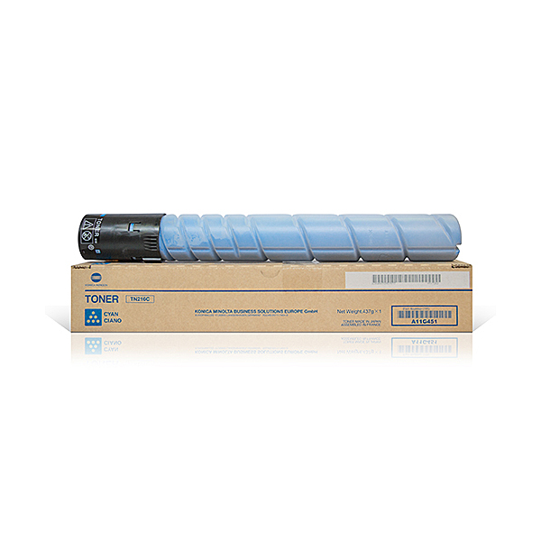 Тонер для картриджа Konica Minolta TN-216C для Konica-Minolta bizhub C220/280, синий (A11G451)